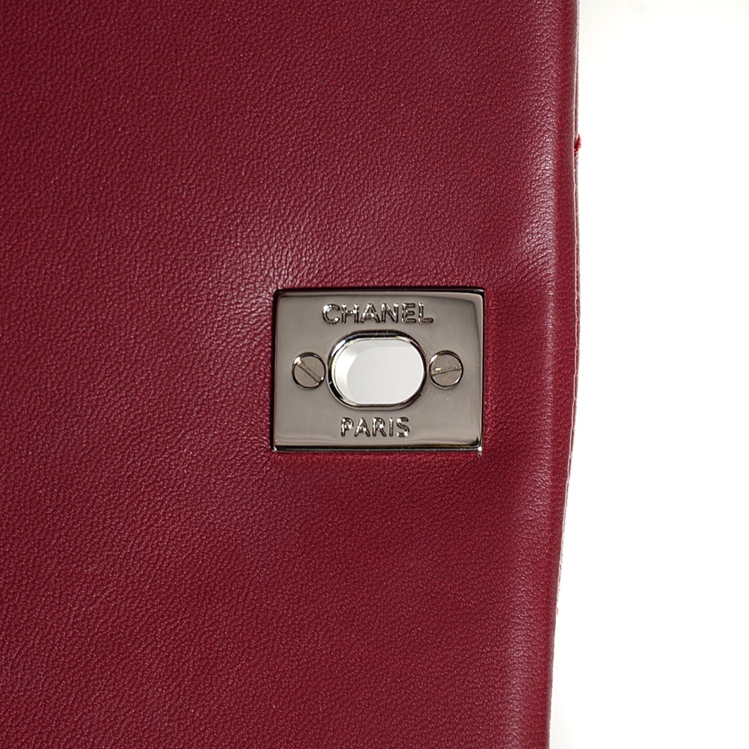 Chanel Lambskin Chevron Medium Single Flap Red 8 of 8
