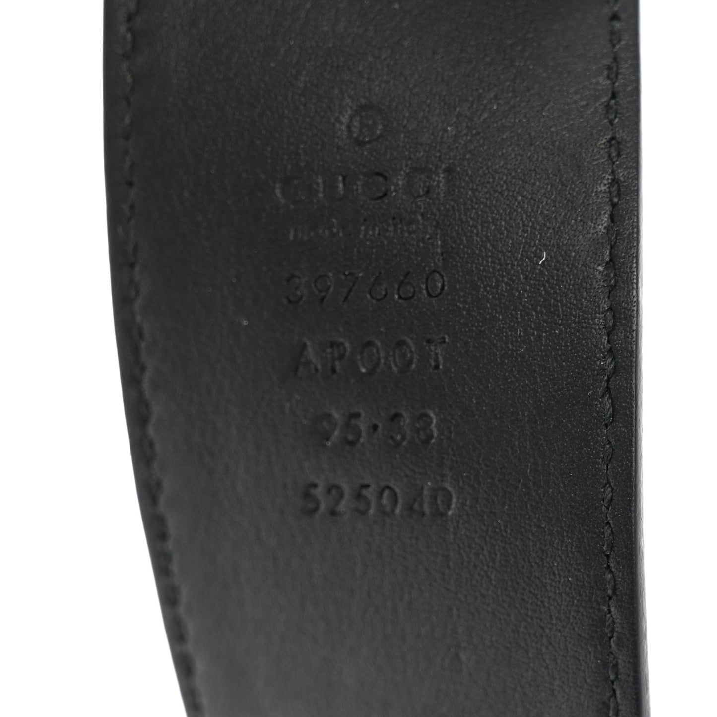 Calfskin Double G 40mm Belt 95 38 Black