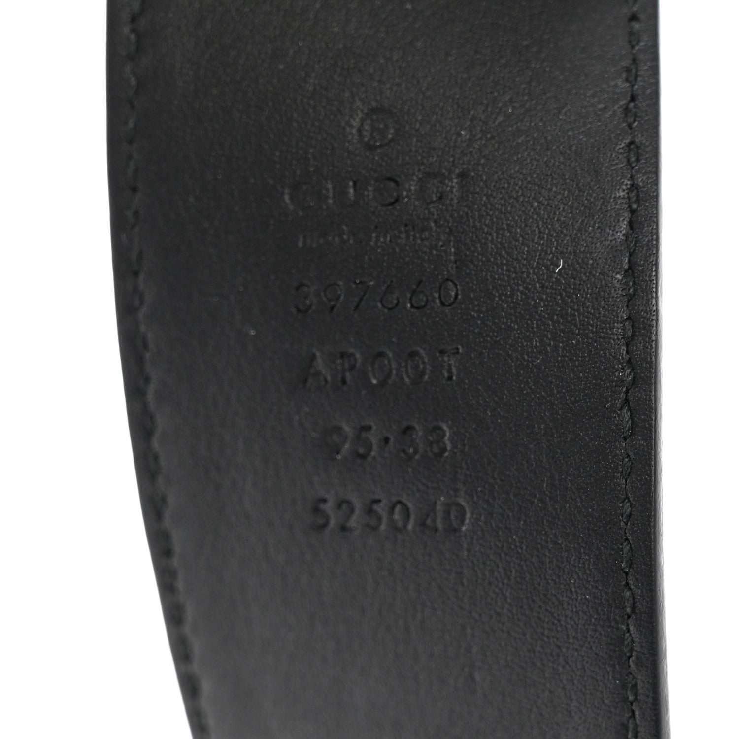 Gucci Calfskin Double G 40mm Belt 95 38 Black 5 of 9