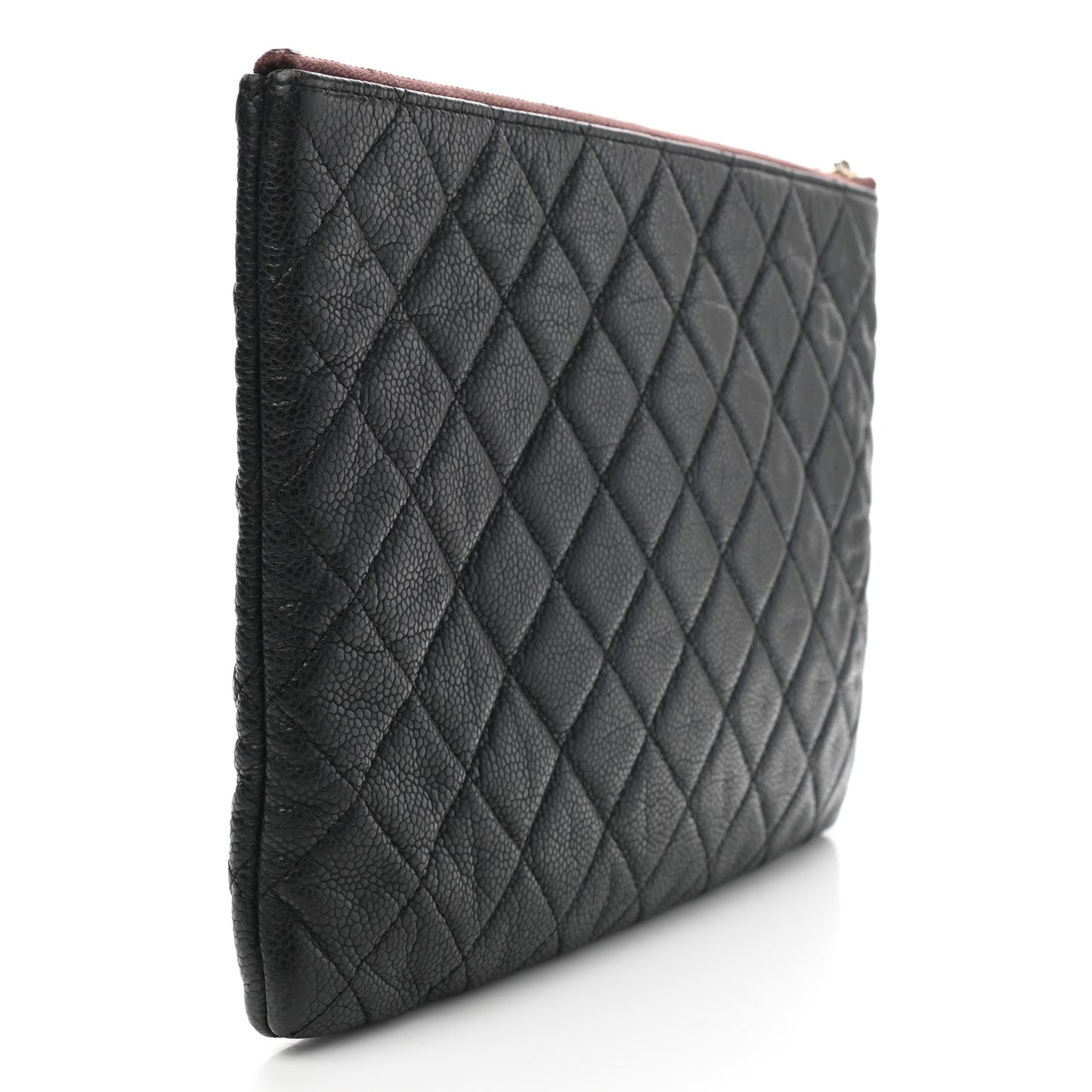 Caviar Quilted Medium Cosmetic Case Black