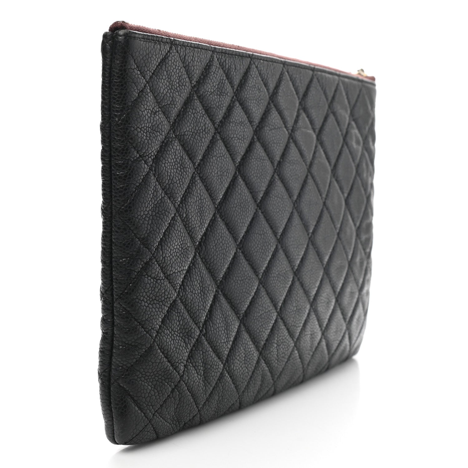 Chanel Caviar Quilted Medium Cosmetic Case Black 4 of 9