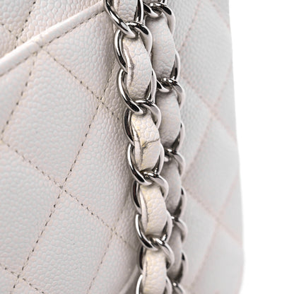 Chanel Caviar Quilted Medium Double Flap White 19 of 19