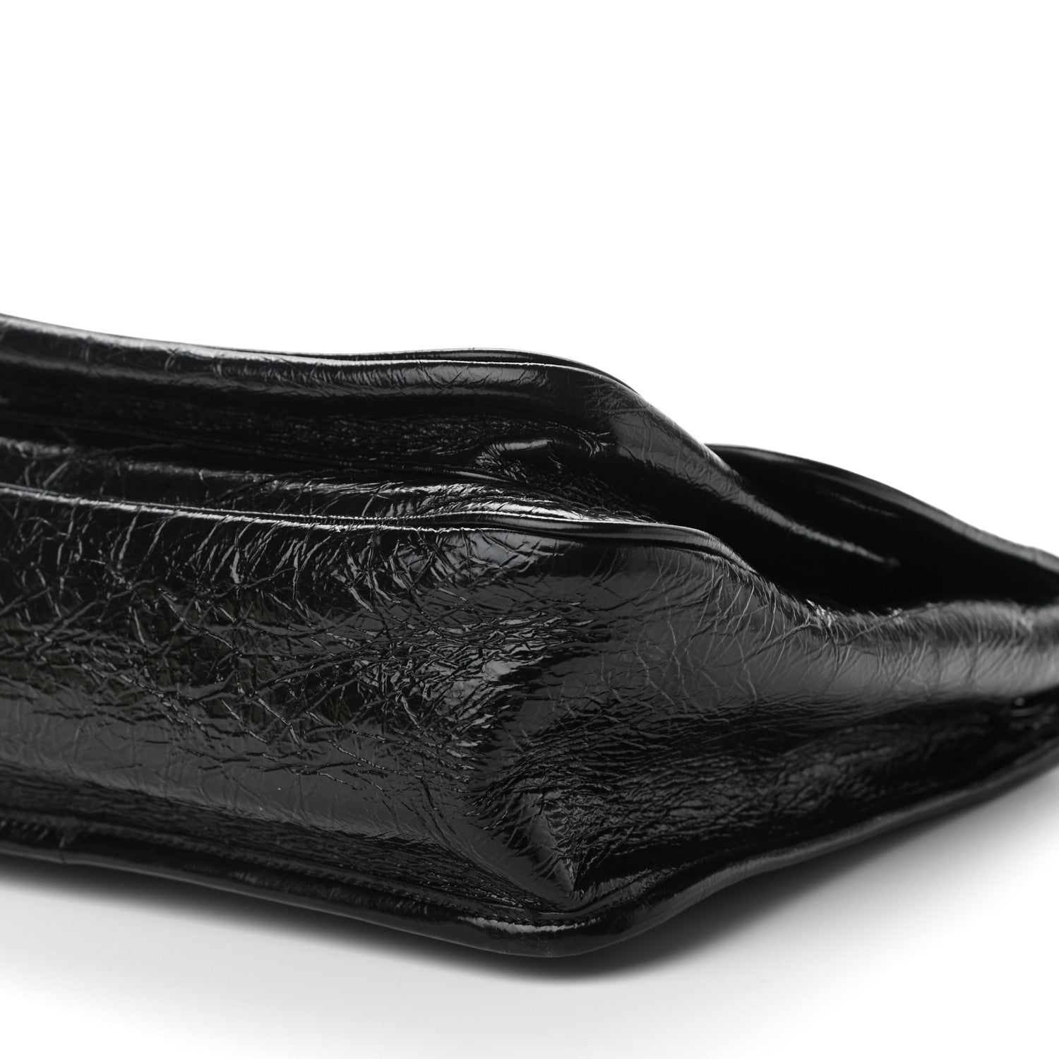 Saint Laurent Crinkled Calfskin Matelasse Monogram Medium Niki Chain Satchel Black 10 of 10