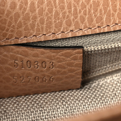 Gucci Dollar Calfskin Interlocking G Shoulder Bag Camelia 7 of 9