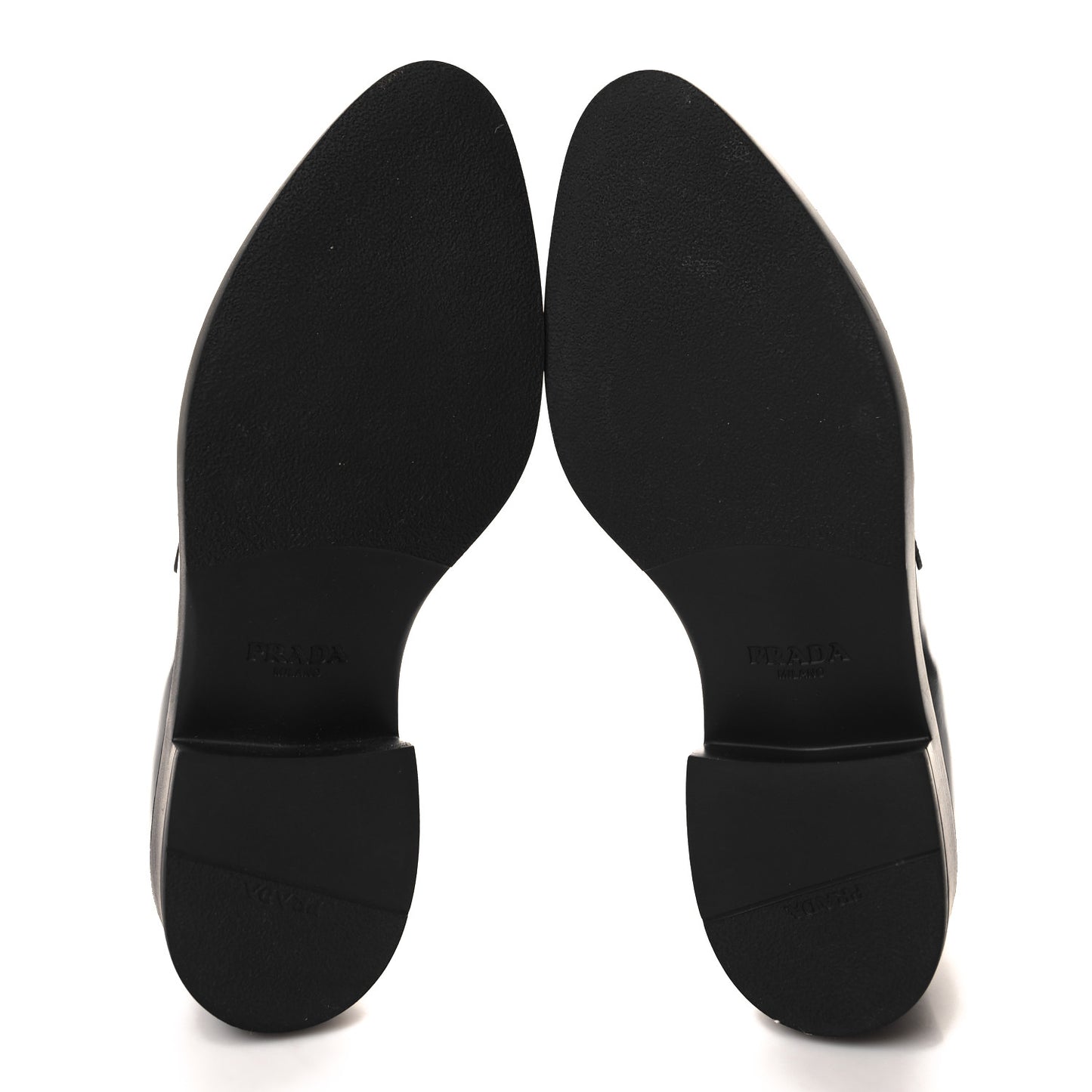 Spazzolato Metal Triangle Logo Pointy 50mm Loafers 37.5 Black