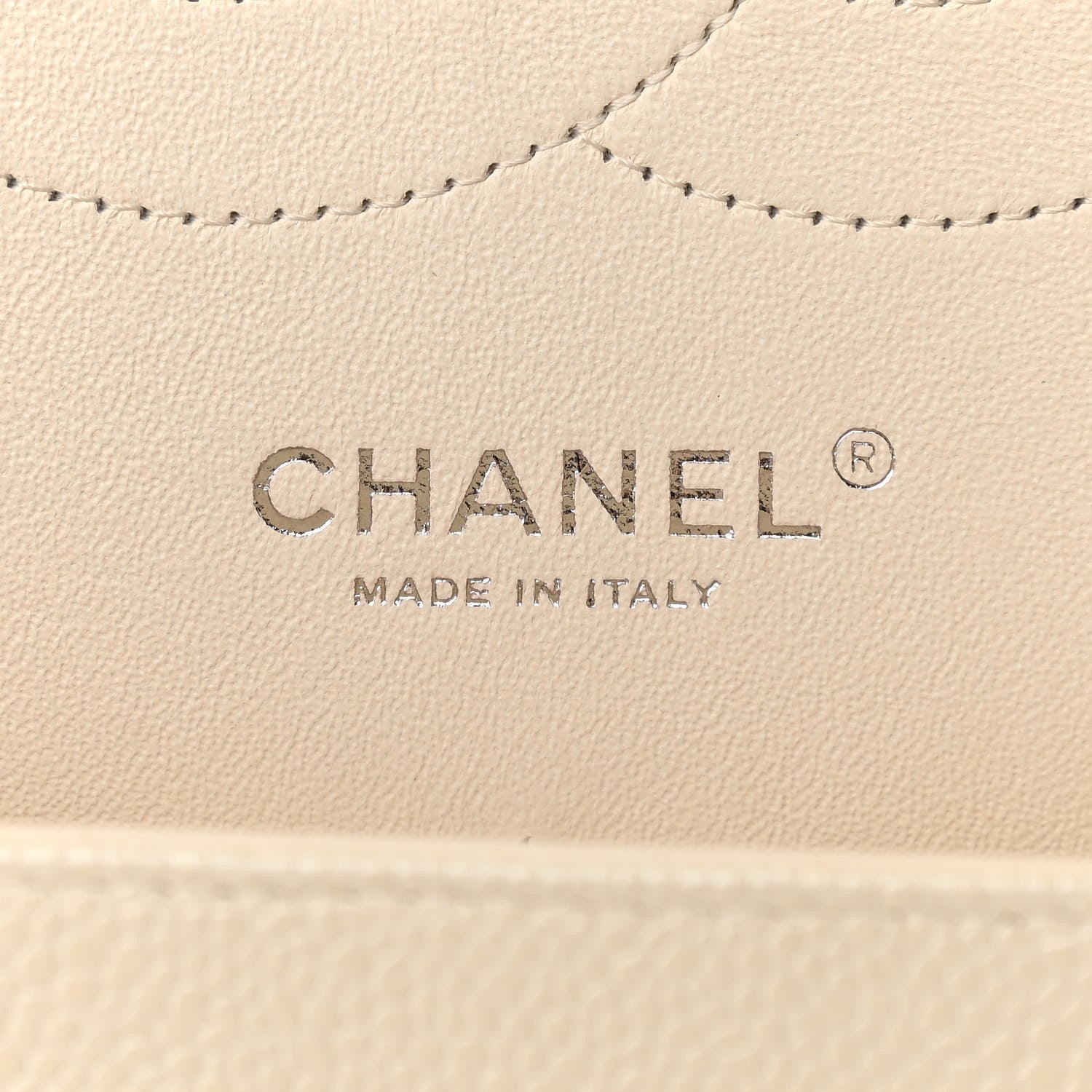 Chanel Pearly Caviar Quilted Jumbo Double Flap Dark White 6 of 10
