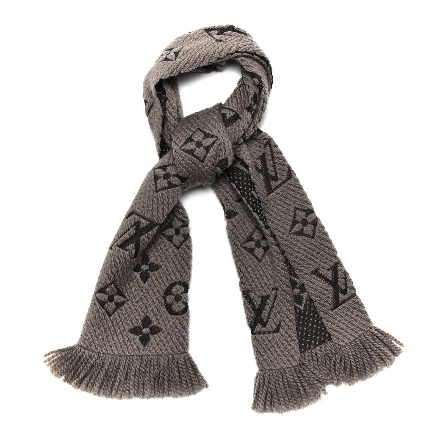 Louis Vuitton Wool Silk Logomania Scarf Verone 1 of 4