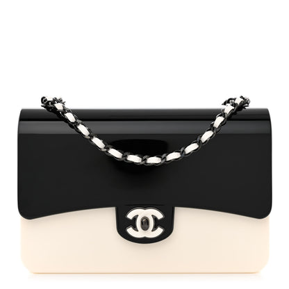 Chanel Plexiglass Plexi Coco Bag Black White 1 of 11