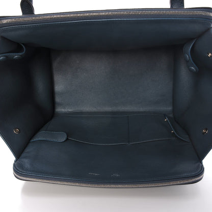 Celine Drummed Calfskin Suede Double Zip Trapeze Orage 5 of 6