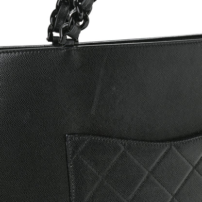 Chanel Caviar Quilted My Everything Large Shopping Tote Black 14 of 14