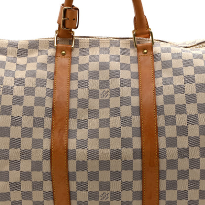 Louis Vuitton Damier Azur Keepall 50 7 of 9