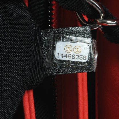 Chanel Patent Hand Embroidered Small Just Mademoiselle Red 7 of 7