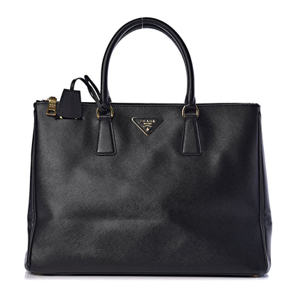 Prada Saffiano Large Galleria Double Zip Tote Black 1 of 11