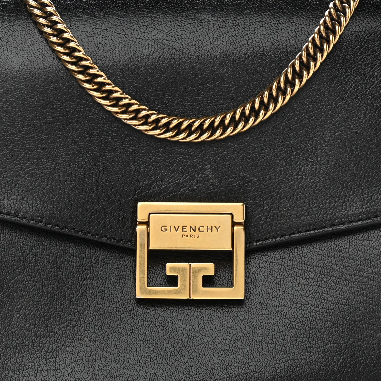 Givenchy Calfskin Suede Medium GV3 Flap Black 7 of 13