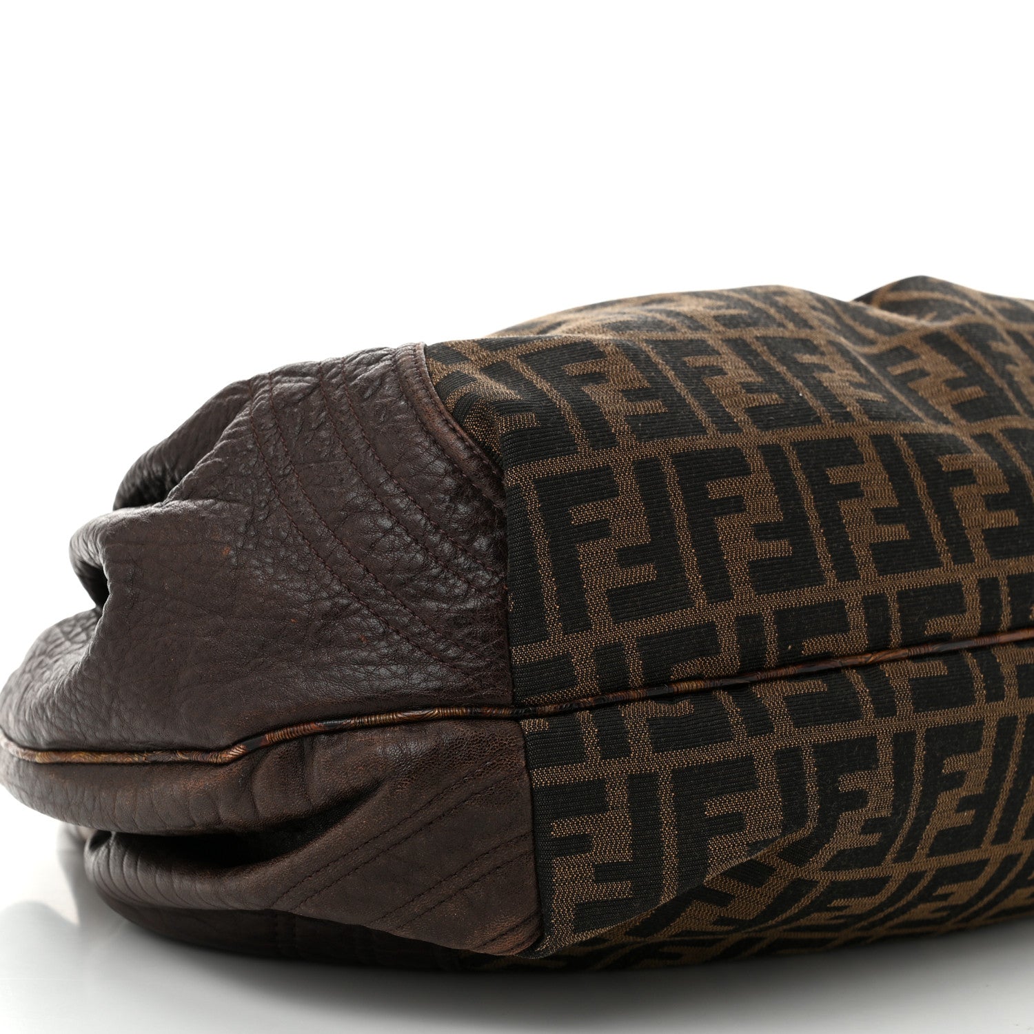 Fendi Zucca Nappa Nuvolata Vitello Tortuga Spy Tobacco Moro 9 of 11