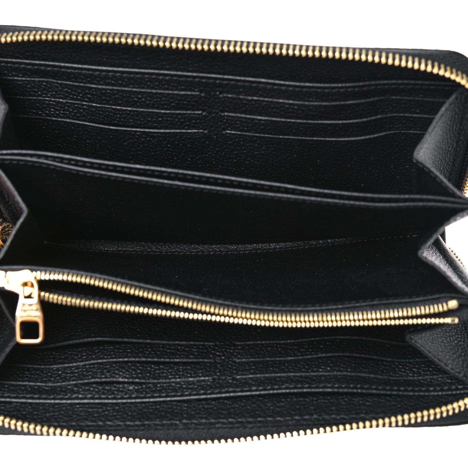 Louis Vuitton Empreinte Monogram Giant Zippy Wallet Black Beige 5 of 8