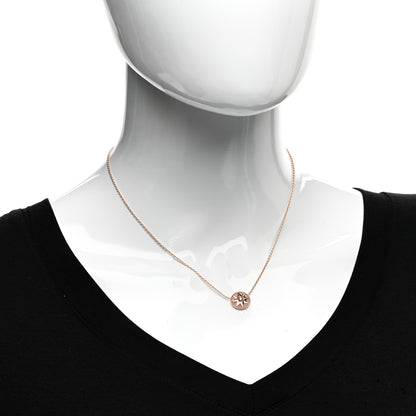 Christian Dior 18K Rose Gold Diamond Pink Opal Rose Des Vents Necklace 2 of 5