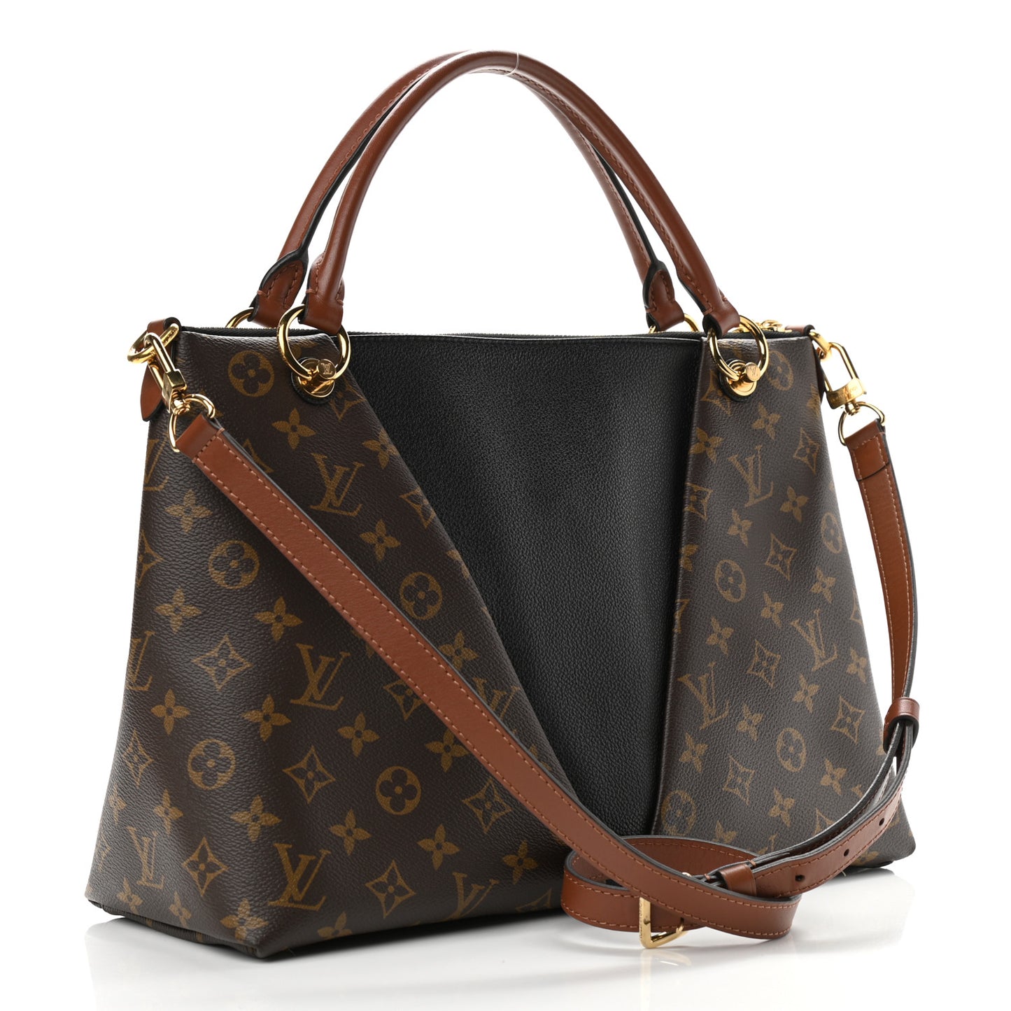 Monogram V Tote MM Black