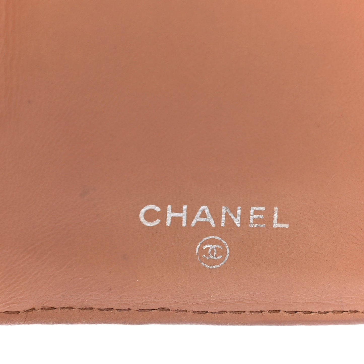 Lambskin Quilted Large Flap Wallet Beige