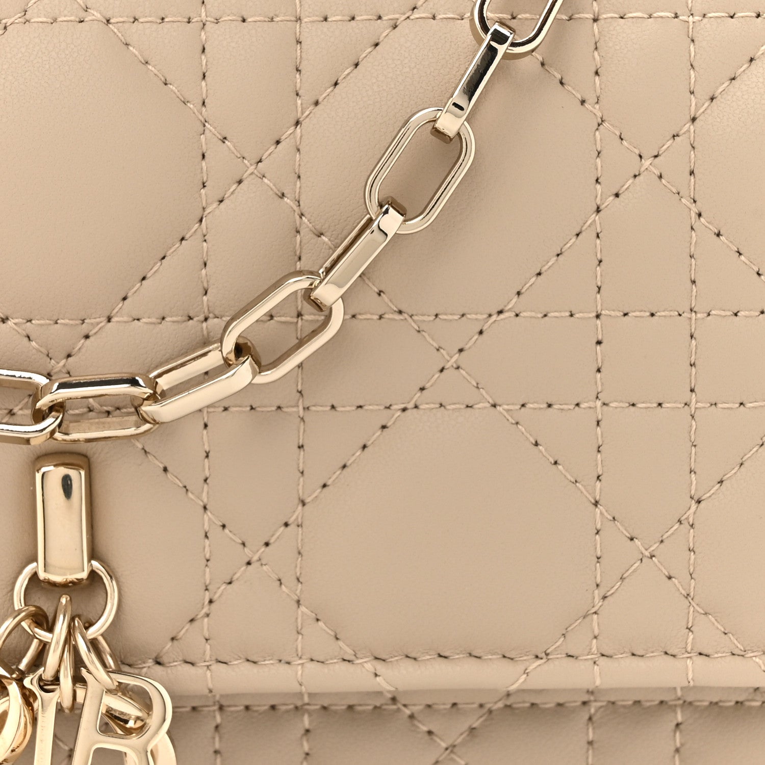 Christian Dior Lambskin Cannage Mini My Dior Bag Sand 8 of 11