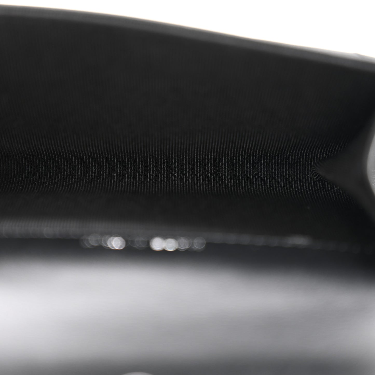 Aged Calfskin Chevron Quilted Reissue Card Holder Wallet So Black