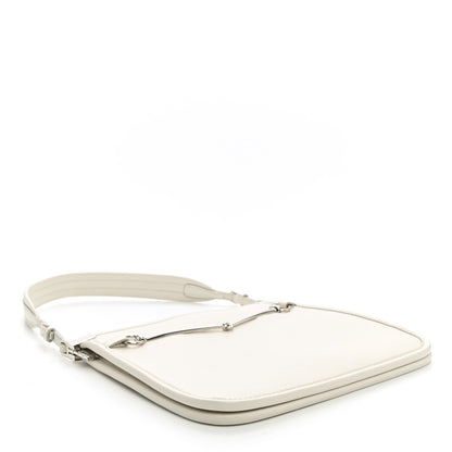 Gucci Calfskin Horsebit Slim Shoulder Bag White 4 of 10