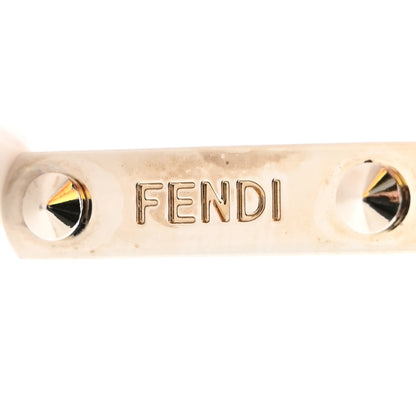 Fendi Mink Fur Vitello Catalan Mirror Strawberry Bag Charm Seashell Orchidea 3 of 4