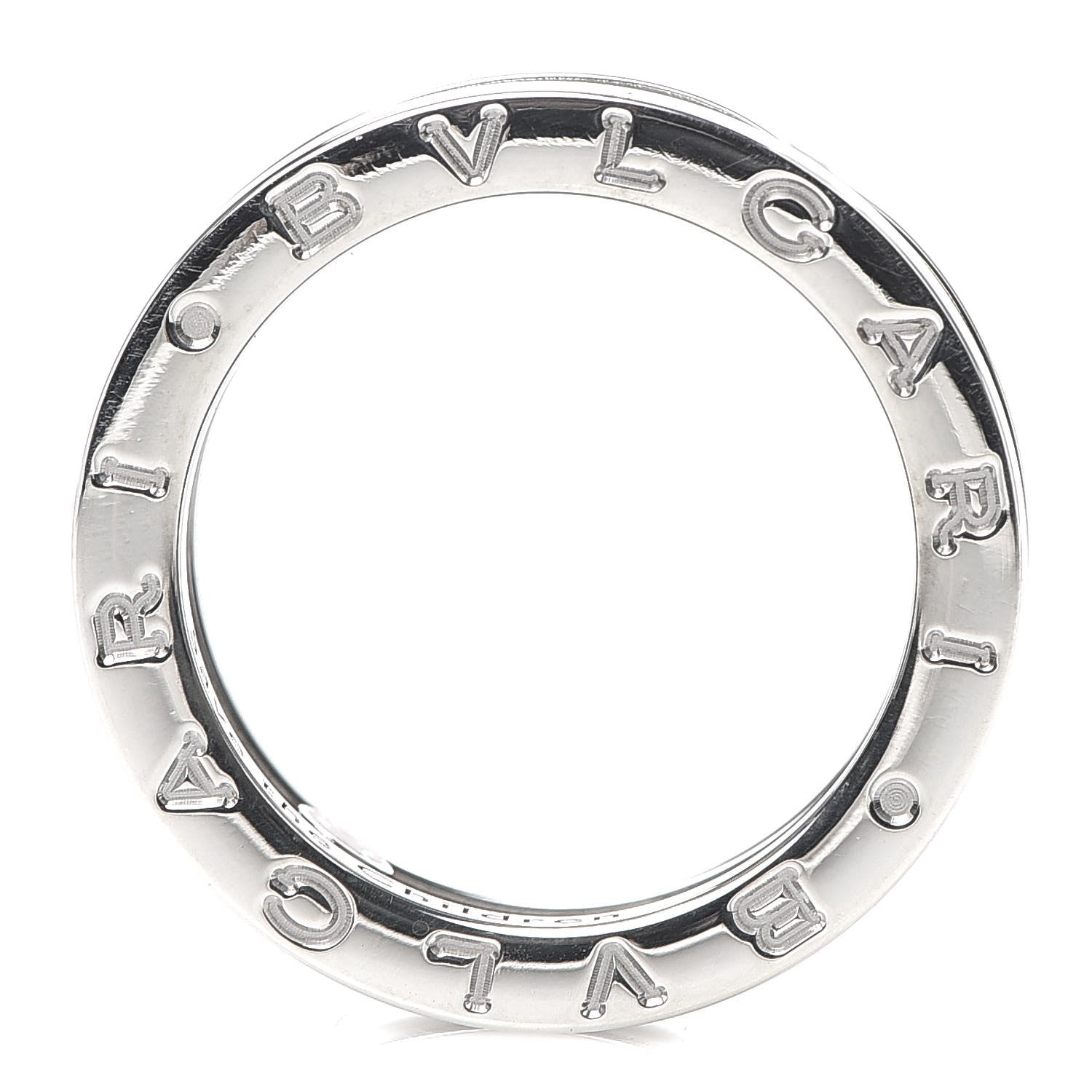 Bulgari Sterling Silver Ceramic Save The Children One-Band Ring 52 6 4 of 7