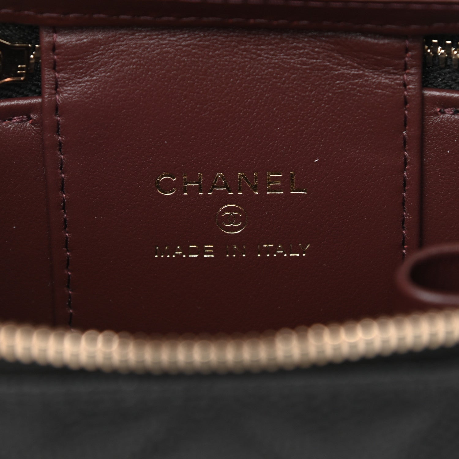 Chanel Caviar Quilted Mini Vanity Case With Chain Black 6 of 12