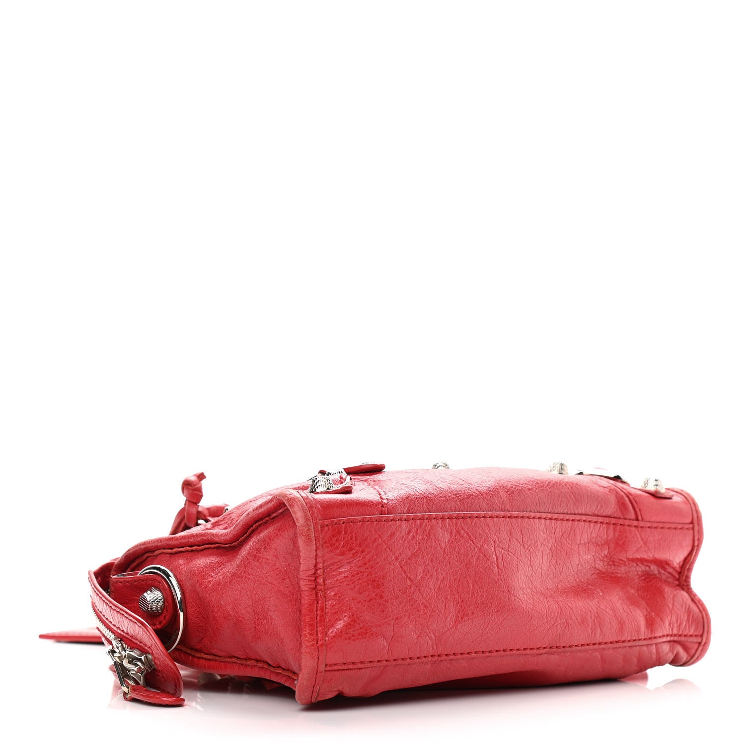 Balenciaga Agneau Giant 12 Silver Hardware Mini City Rouge Cardinal 4 of 21