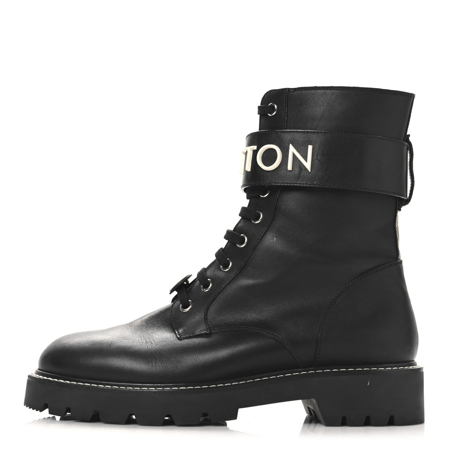 Calfskin Territory Flat Ranger Boots 40 Black
