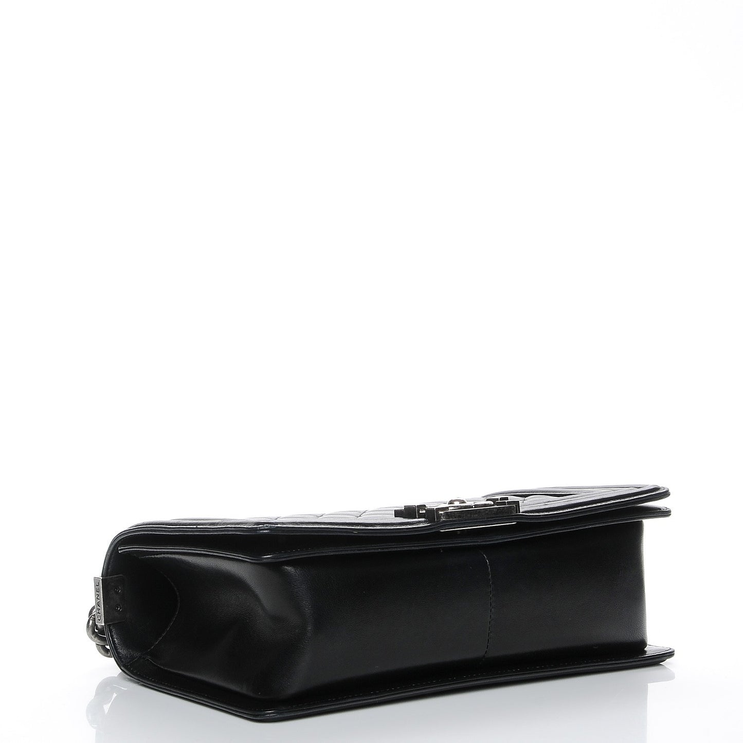 Lambskin Quilted Medium Boy Flap Black
