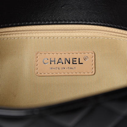Chanel Iridescent Patent Quilted Medium Coco Boy Flap Black 5 of 10