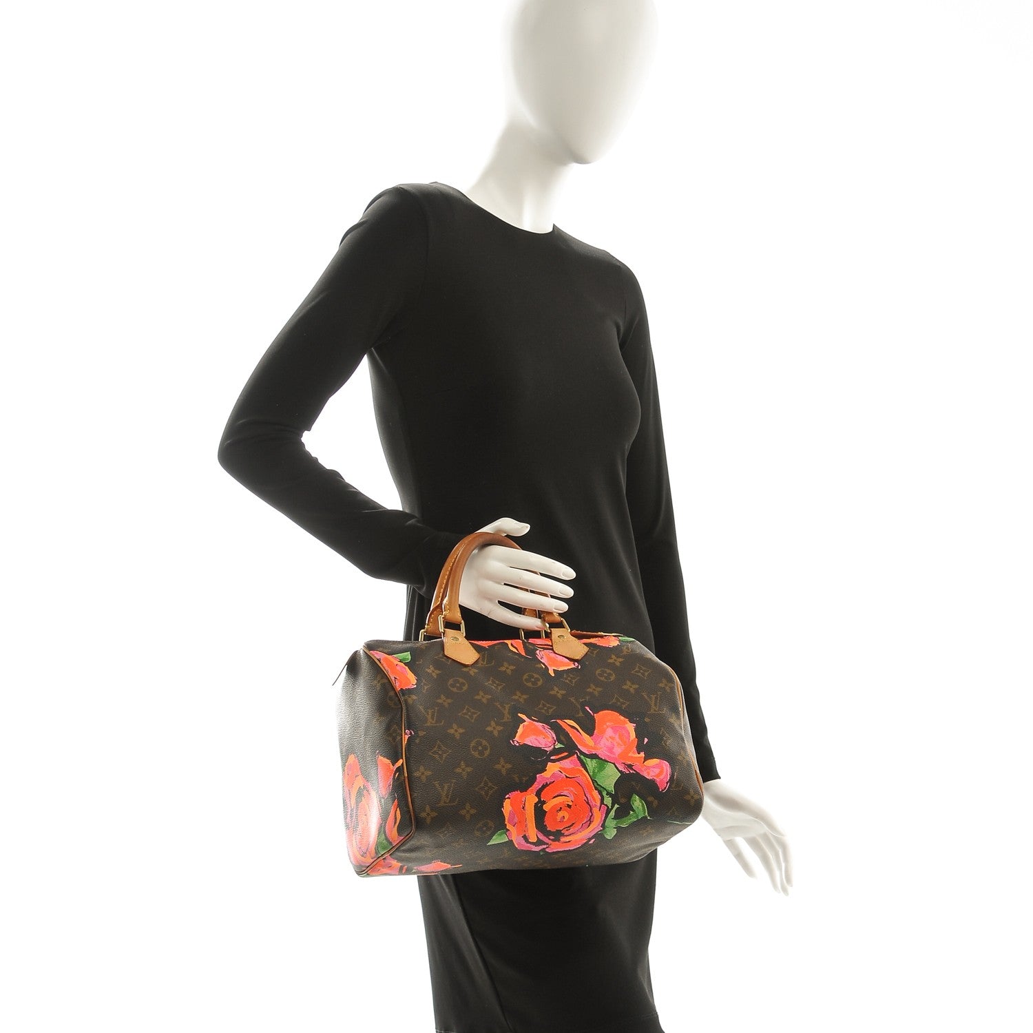Louis Vuitton Monogram Roses Speedy 30 2 of 10
