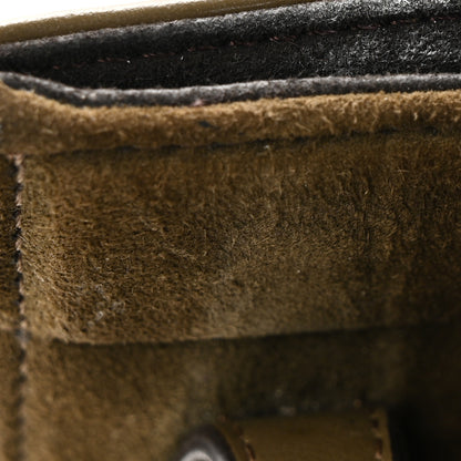Fendi Vitello Vernice Camoscio Mini Fendi Origami Military Brown Avocado 12 of 13