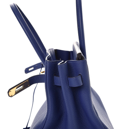 Hermes Togo Birkin 35 Bleu Electrique 15 of 40