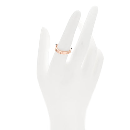 Cartier 18K Pink Gold 3.5mm LOVE Wedding Band Ring 55 7.25 2 of 5