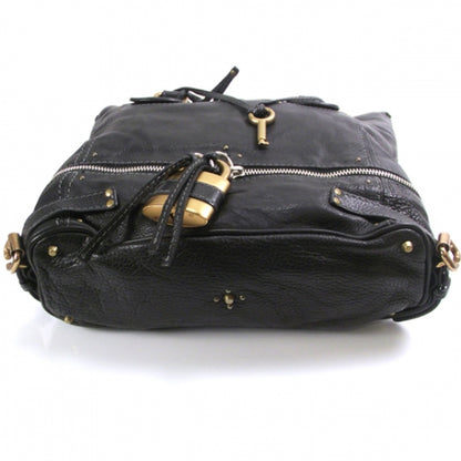 Chloe Leather Paddington Tote Noir 4 of 14