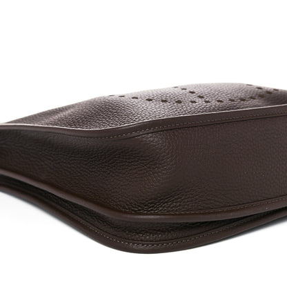 Hermes Taurillon Clemence Evelyne III PM Chocolate 8 of 16