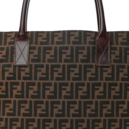 Fendi Zucca Calfskin Shopping Tote Tobacco 7 of 16