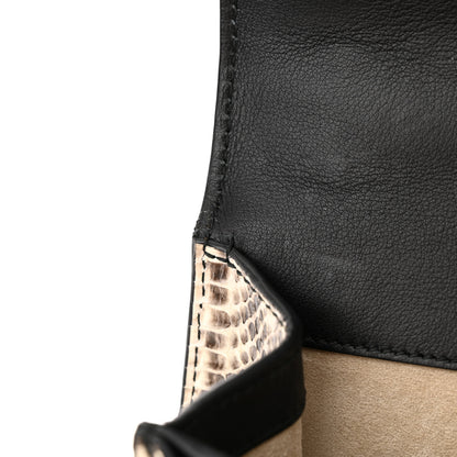 Gucci GG Supreme Monogram Snakeskin Flower Embroidered Medium Dionysus Shoulder Bag Beige Orange 11 of 12