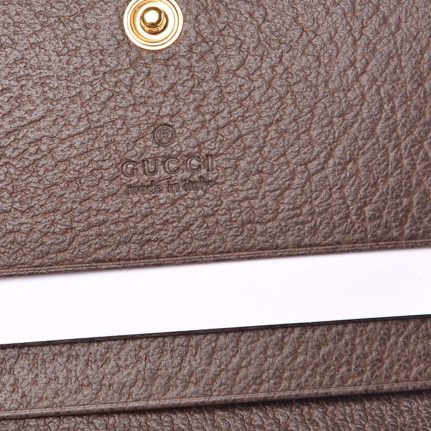 GG Supreme Monogram Web Ophidia Card Case Beige New Acero