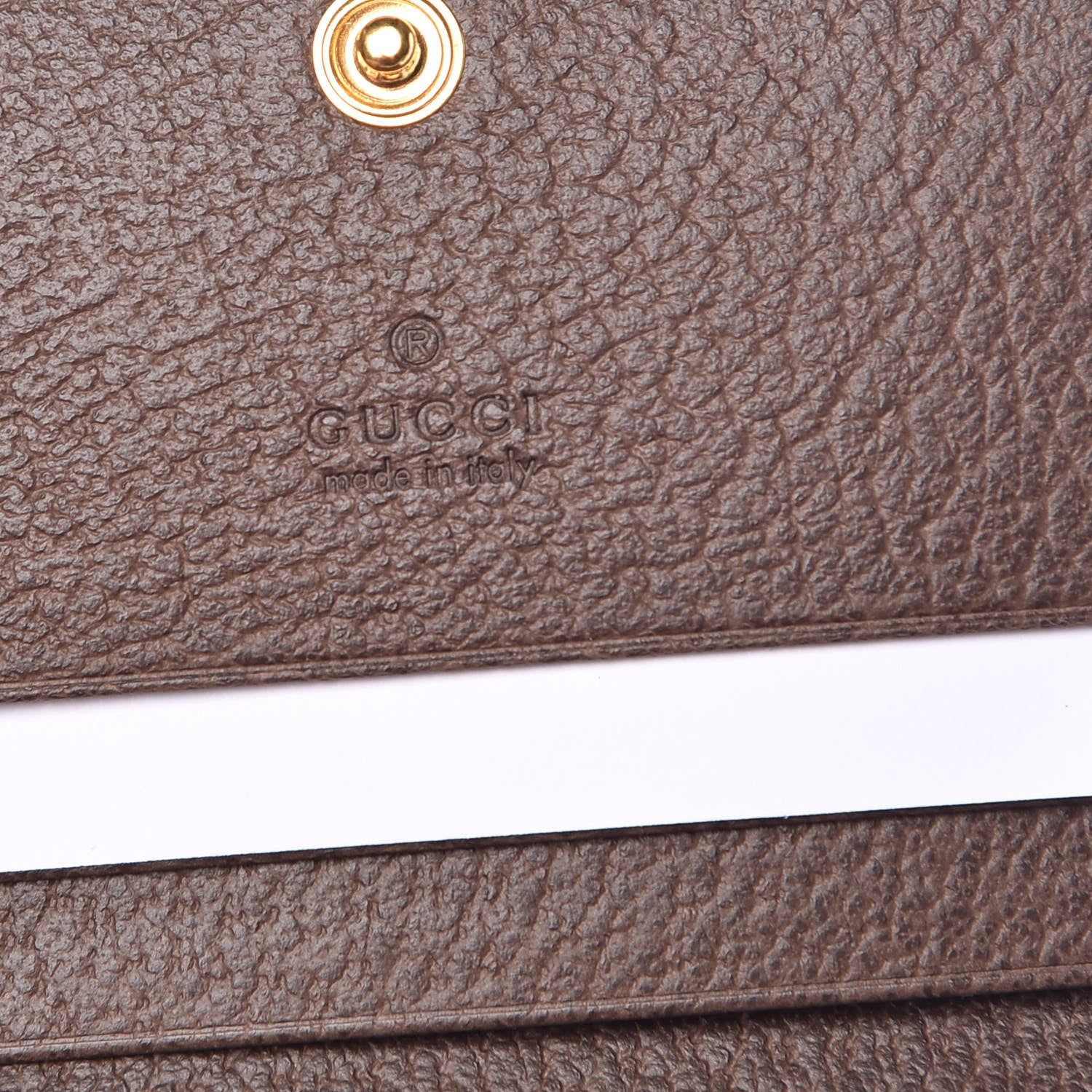Gucci GG Supreme Monogram Web Ophidia Card Case Beige New Acero 6 of 8