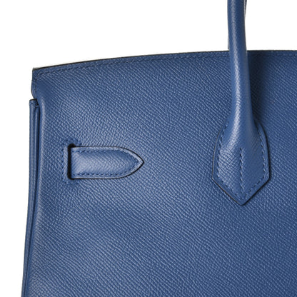 Hermes Epsom Birkin 35 Bleu Agate 11 of 45