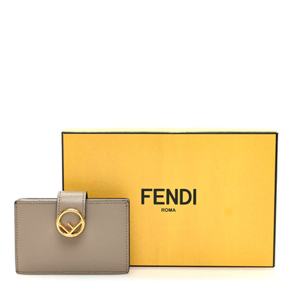 Fendi Vitello Cruise F is Fendi Gusseted Card Holder Tortora 7 of 7