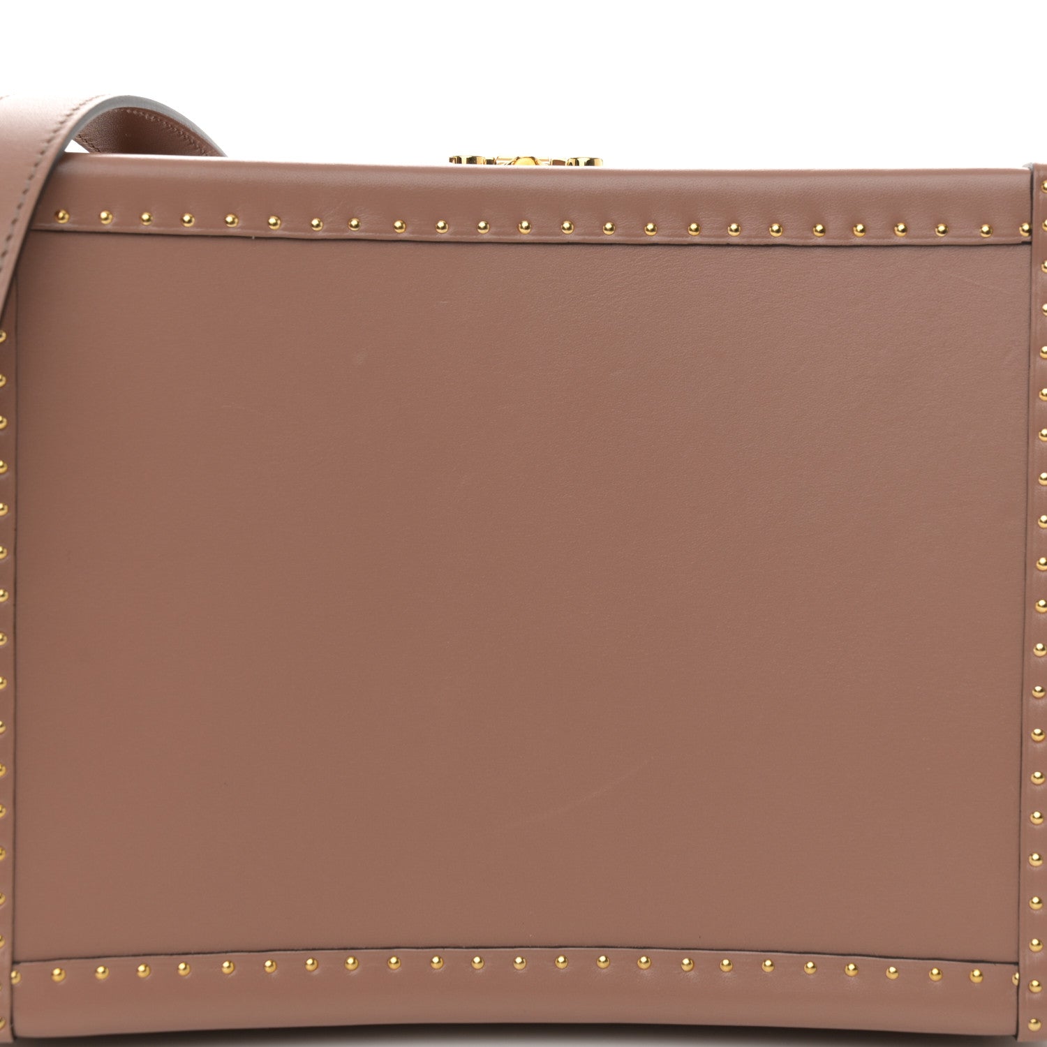 Moynat Box Calfskin Mini Limousine Box Bag Deserts Rose 7 of 9