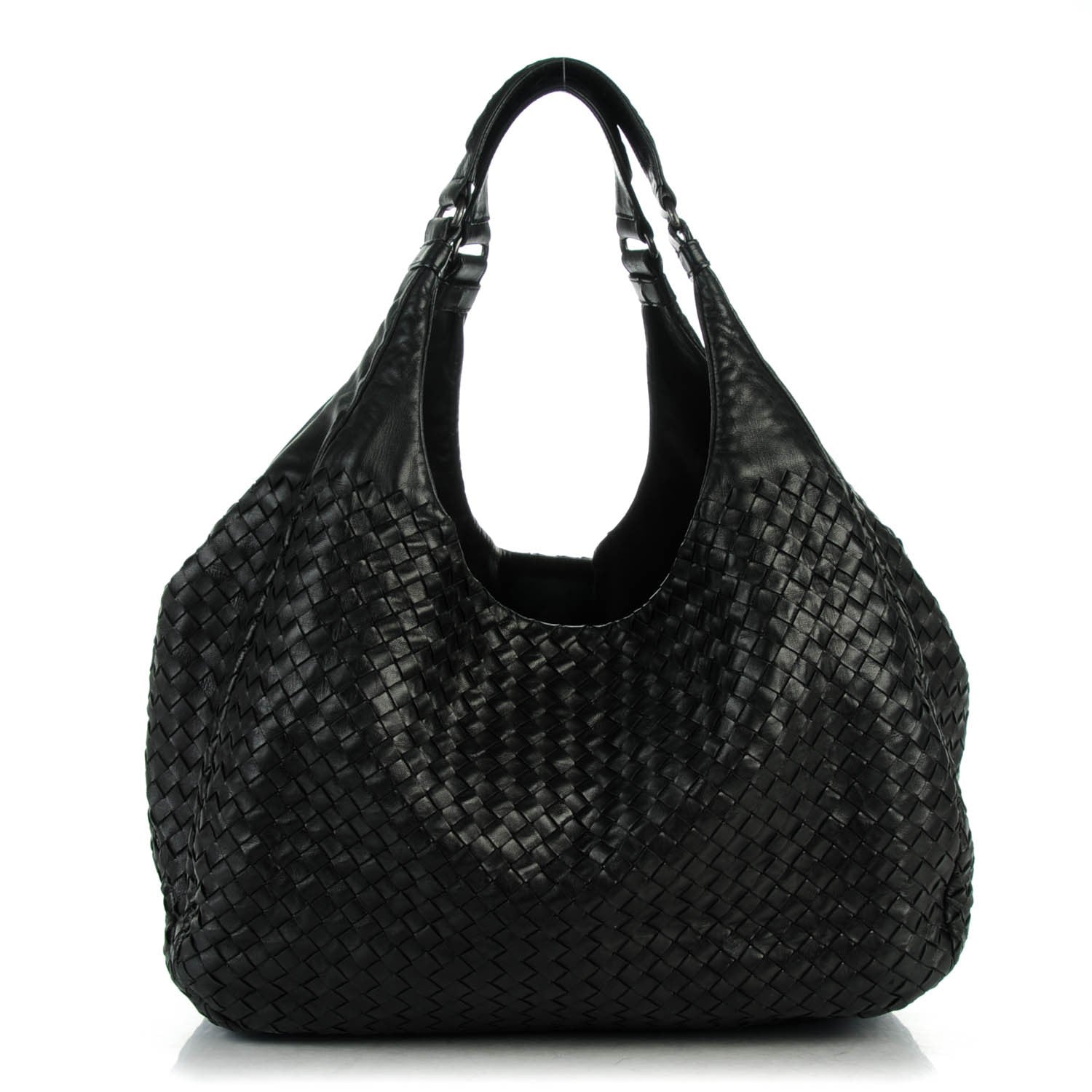 Bottega Veneta Nappa Intrecciato Large Campana Nero Black 1 of 9