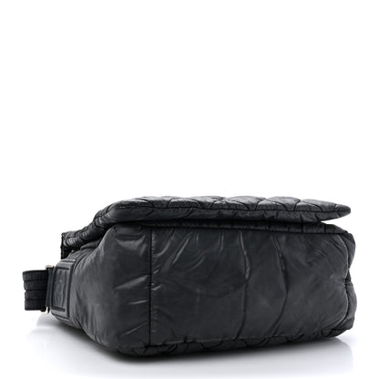Chanel Nylon Small Coco Cocoon Messenger Bag Black 4 of 14