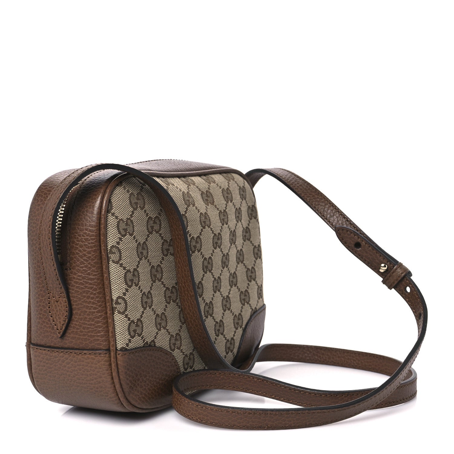 Gucci Monogram Mini Bree Messenger Bag Beige Tabacco 3 of 11