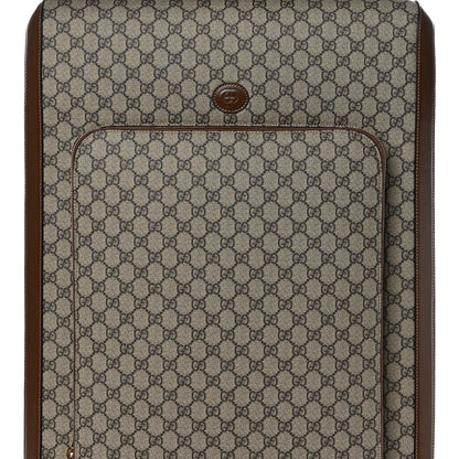 Gucci GG Supreme Monogram Azalea Calfskin Retro Interlocking G Carry On Trolley Beige Ebony Brown Sugar 9 of 11
